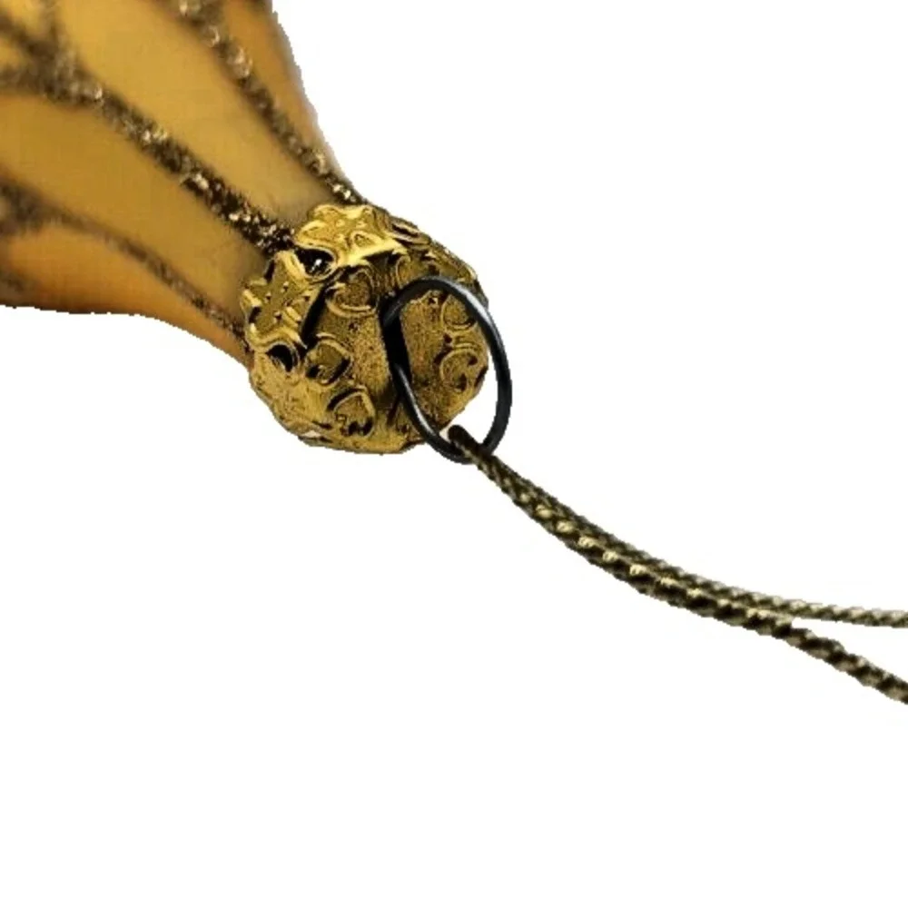 Gold with‎ Glitter Finial Ornament